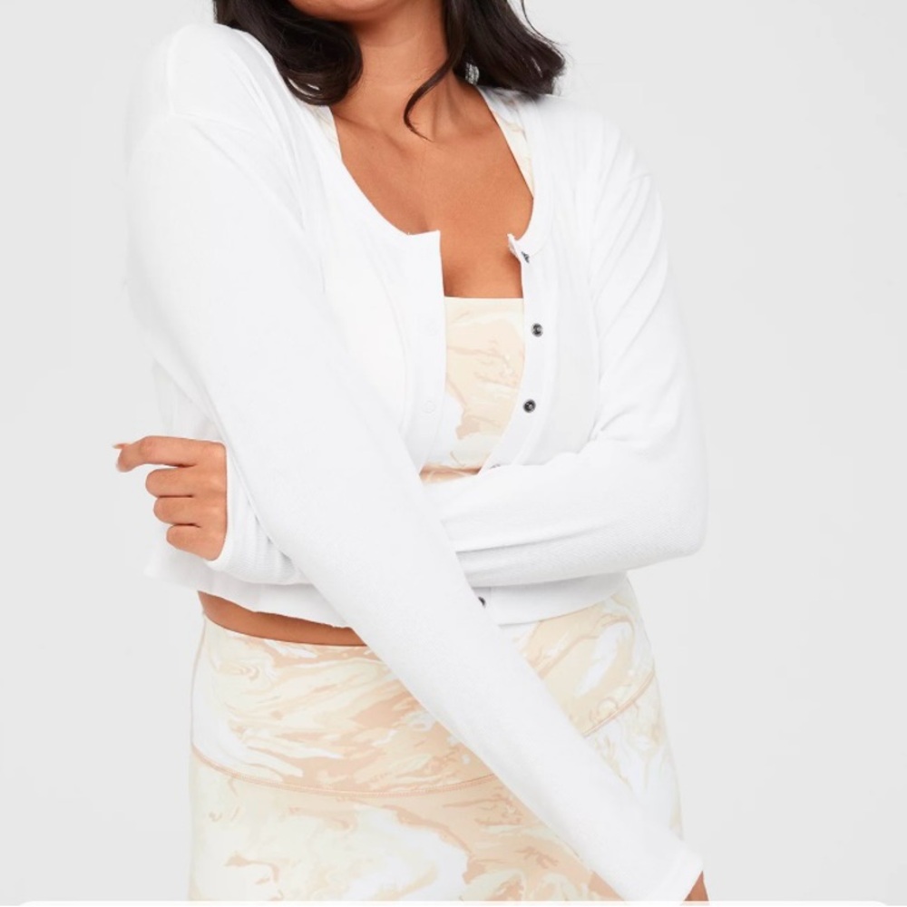 Aerie White Long Sleeve Top